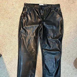 Abercrombie & Fitch Leather Pants Size 34
